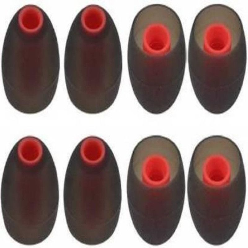 THE DARK NIGHT BBS TECH Red 8 pcs Earbuds Rubber earphone tips replace... In The Ear Headphone Cushion  (Pack of 1, Multicolor)