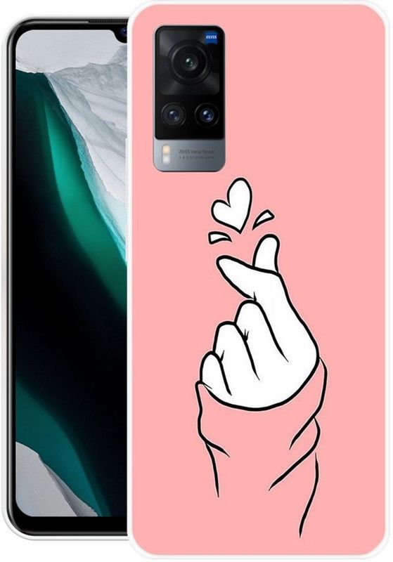 ROCKPRINT Back Cover for Vivo X60  (Multicolor, Grip Case, Silicon, Pack of: 1)