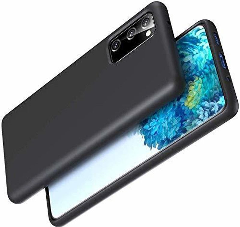 SPRITZEN Back Cover for Samsung Galaxy S20 FE  (Black, Camera Bump Protector, Silicon, Pack of: 1)