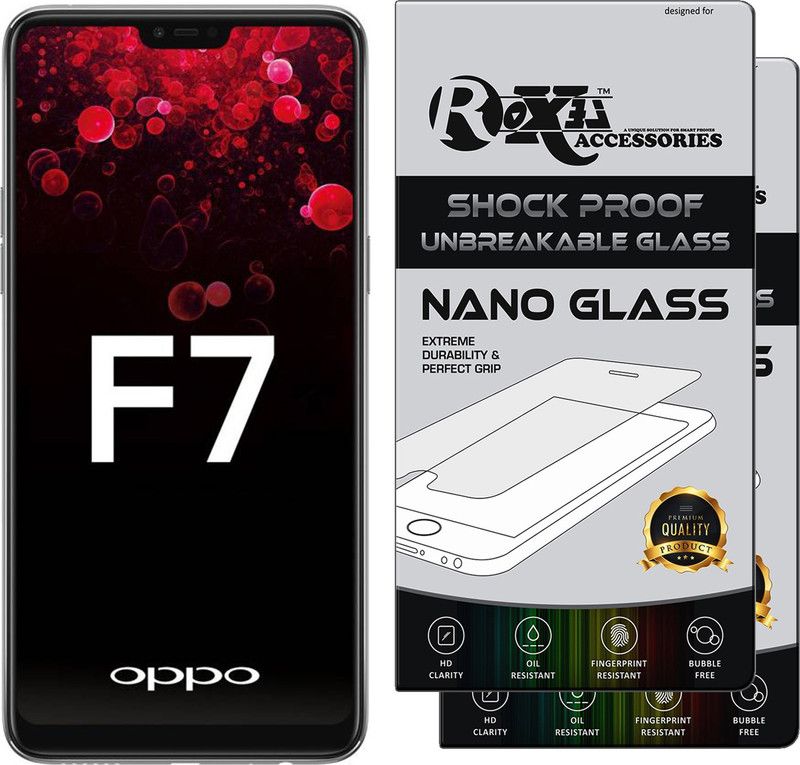 Roxel Nano Glass for OPPO F11 Pro (Thunder Black, 128 GB) (6 GB RAM)  (Pack of 2)