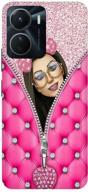 COVERJET Back Cover for VIVO Y16-ANIME- CUTE- LOVELY- GIRL- ART  (Multicolor, Hard Case, Pack of: 1)