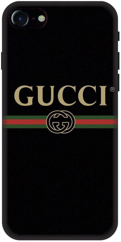 UMPRINT Back Cover for Apple Iphone 7 Gucci Logo Black Printed Back Cover  (Multicolor, Hard Case, Pack of: 1)