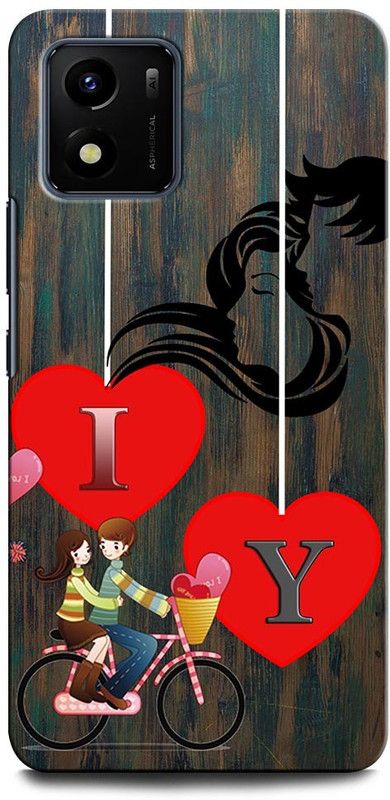 ORBIQE Back Cover for Vivo Y15s IY, I LOVE Y, Y LOVE I, I LETTER, Y LETTER, IY NAME  (Multicolor, Hard Case, Pack of: 1)
