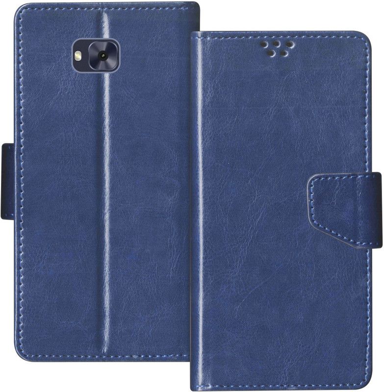 sales express Flip Cover for Asus Zenfone 4 Selfie  (Blue, Shock Proof, Pack of: 1)