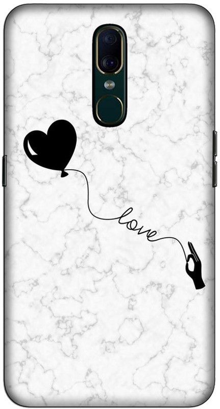 CROKIAN Back Cover for Oppo F11 LOVE heart Back Cover  (Multicolor, Hard Case, Pack of: 1)