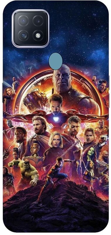 KARJUN Back Cover for OPPO A15s, Captain America Printed  (Multicolor, Hard Case, Pack of: 1)