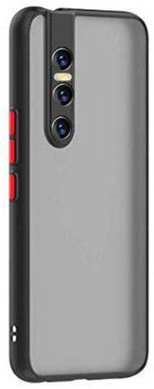 MobiSpiff Back Cover for Vivo V15 Pro  (Black, Silicon, Pack of: 1)