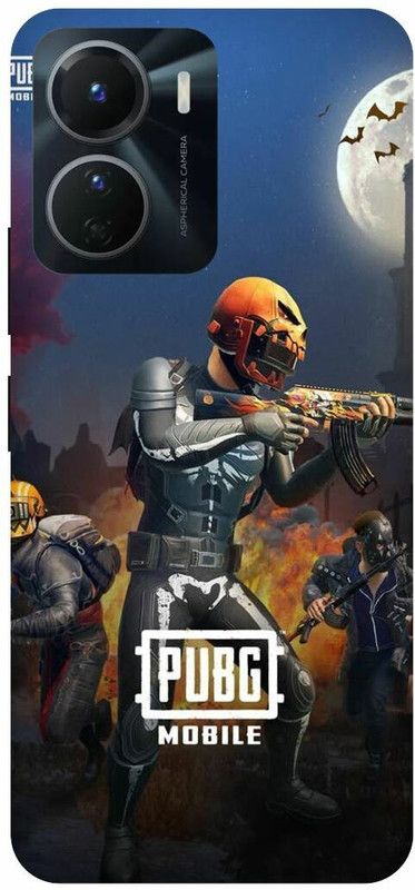 COVERJET Back Cover for VIVO Y16-PUBG- LOVER- CARTOON- ART- DESIGN  (Multicolor, Hard Case, Pack of: 1)