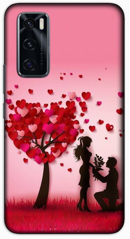 CROKIAN Back Cover for ViVO V20 SE LOVE heart Back Cover  (Multicolor, Hard Case, Pack of: 1)