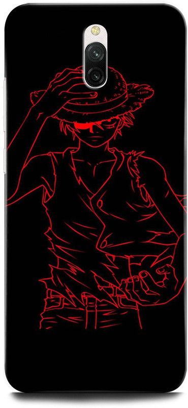 ORBIQE Back Cover for Redmi 8A Dual  (Black, Red, Hard Case, Pack of: 1)
