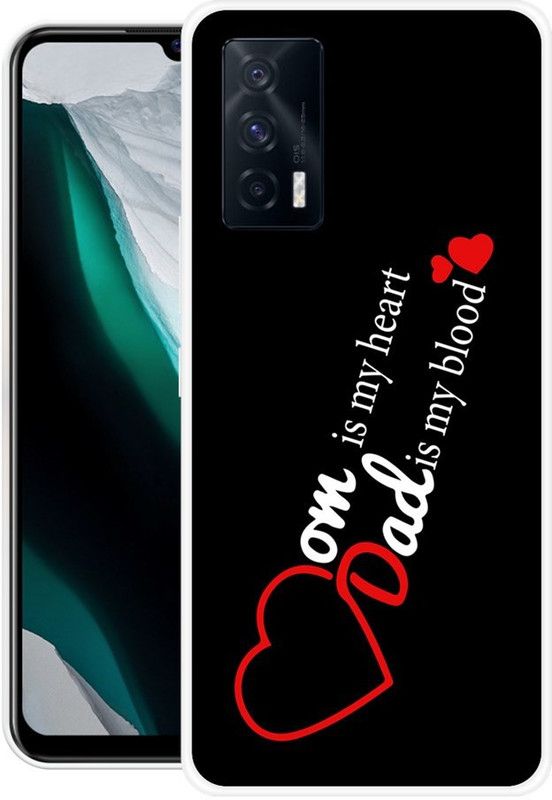 BAGRA Back Cover for IQOO 7 5G  (Black, White, Grip Case, Silicon)