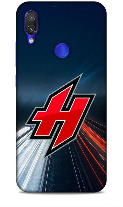 MAPPLE Back Cover for Redmi Note 7 (H / Letter / Alphabet / Name / Text)  (Black, Hard Case, Pack of: 1)