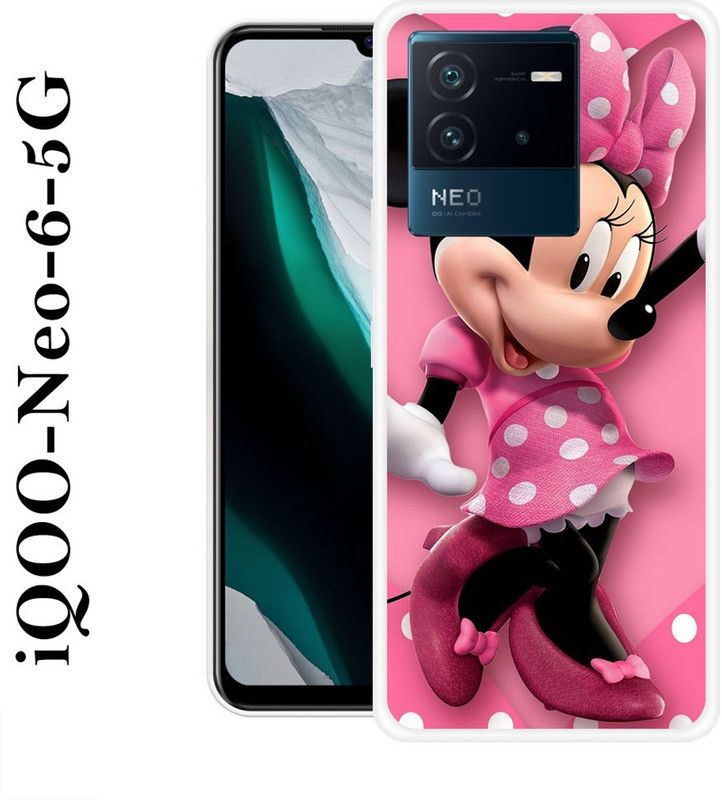 Sswastik Back Cover for IQOO Neo 6 5G  (Pink, Grip Case, Silicon)