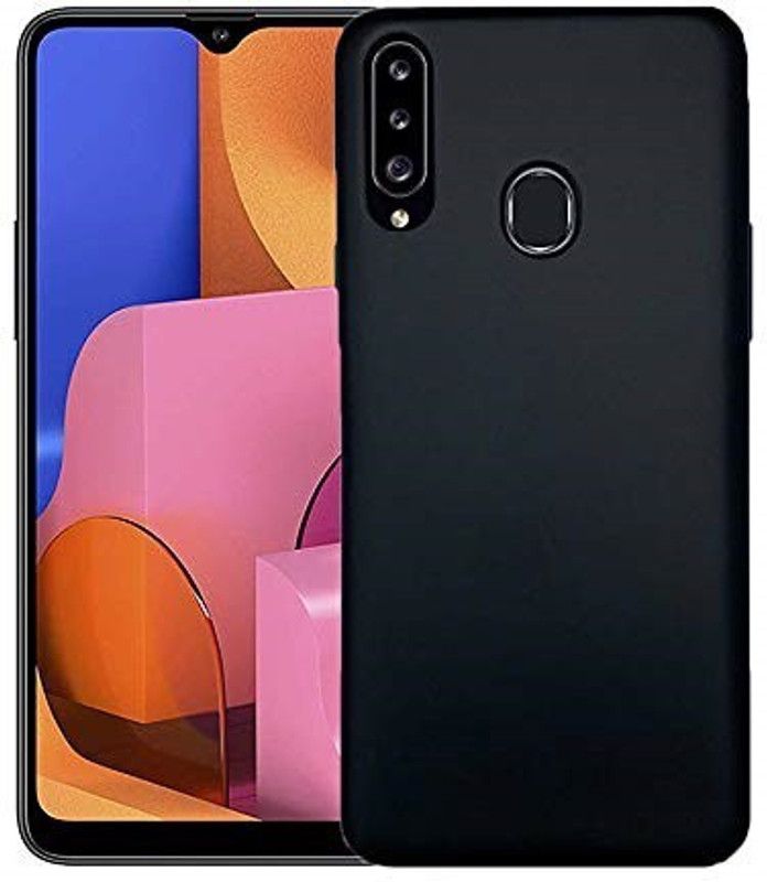Bodoma Back Cover for Samsung Galaxy A20s  (Black, Shock Proof, Silicon, Pack of: 1)