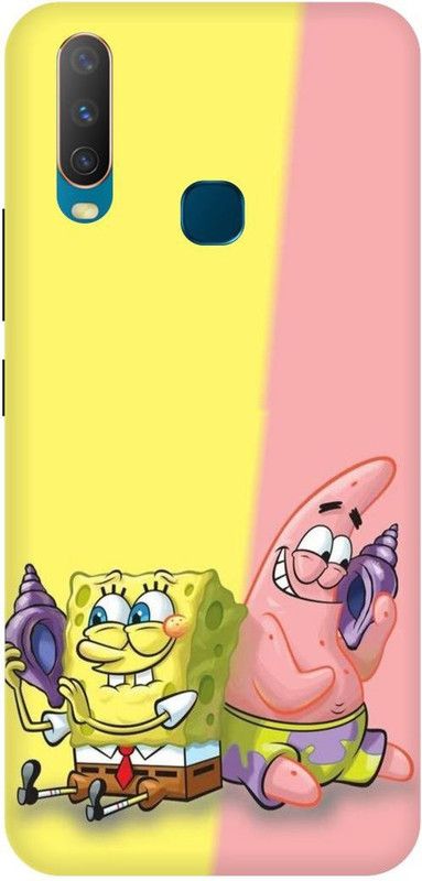 Zaplab Back Cover for Vivo Y15 , 1901, SpongeBob SquarePants (character) Printed  (Multicolor, Hard Case, Pack of: 1)