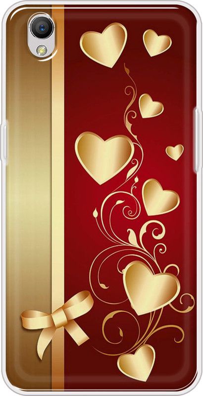 Hansviprint Back Cover for Oppo A37f  (Red, Grip Case, Silicon, Pack of: 1)