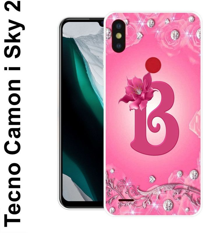 KUDI Back Cover for Tecno Camon I Sky 2  (Pink, Silver, Silicon)