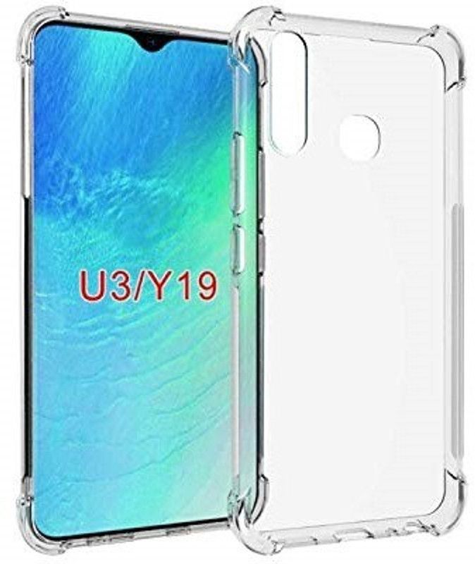 Bodoma Back Cover for Vivo Y19/U20 Hybrid  (Transparent, Shock Proof, Silicon, Pack of: 1)