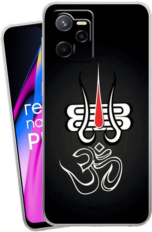 Mitvaa Back Cover for Oppo Realme Narzo 50A Prime  (Black, White, Dual Protection, Silicon, Pack of: 1)