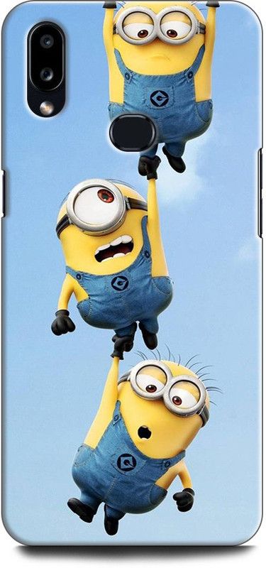 Afterglow Back Cover for SAMSUNG Galaxy A10s MINIONS, CUTE, FUNNY, CARTOON, MINIONS CUTE, CUTE  (Multicolor, Shock Proof, Pack of: 1)