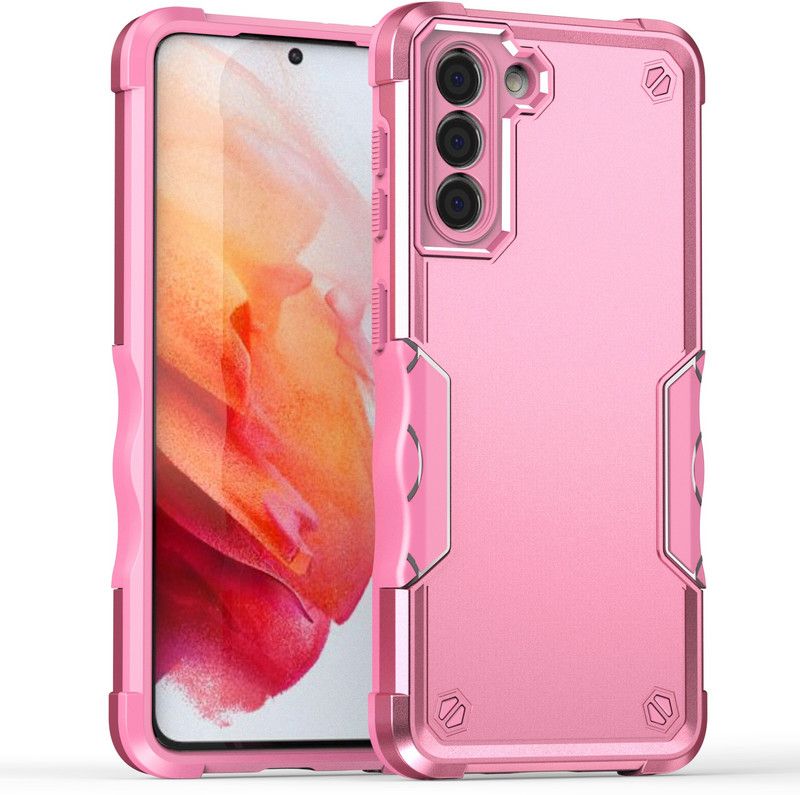 Q Wallet Back Cover for Samsung Galaxy S21  (Pink, Dual Protection, Pack of: 1)