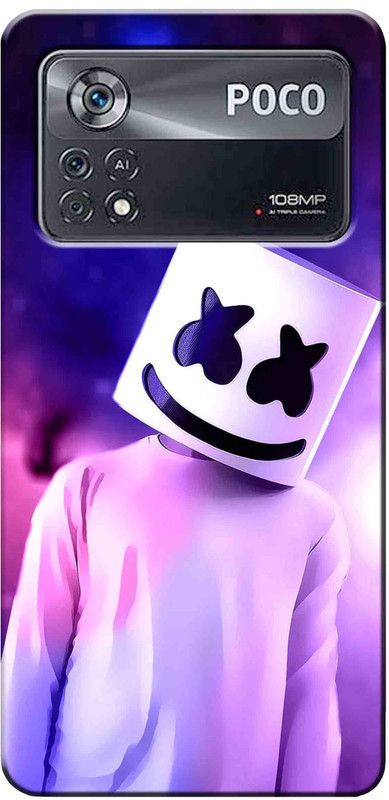Auqueno Back Cover for Poco X4 Pro 5G 2628  (Multicolor, Flexible, Silicon, Pack of: 1)