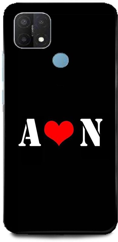 Afterglow Back Cover for Oppo A15s A N, A LOVES N, NAME, LETTER, ALPHABET, AN LOVE, HART  (Multicolor, Shock Proof, Pack of: 1)