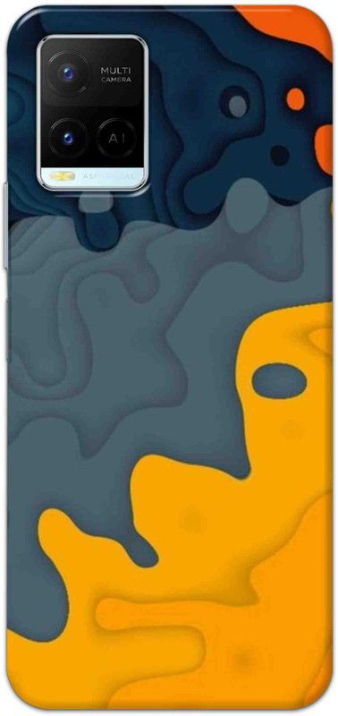 NDCOM Back Cover for Vivo Y21 2021 Colorful Pattern Printed  (Multicolor, Hard Case, Pack of: 1)