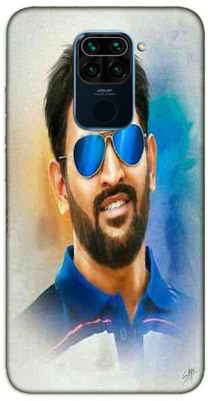 iprinto Back Cover for Mi Redmi Note 9 MS Dhoni Back Cover  (White, Hard Case, Pack of: 1)