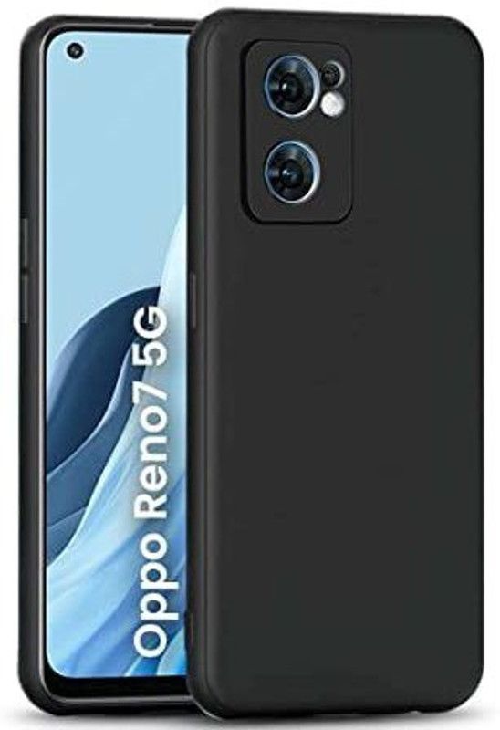BRENZZ Back Cover for OPPO Reno7 5G, (CA)  (Black, Shock Proof, Pack of: 1)