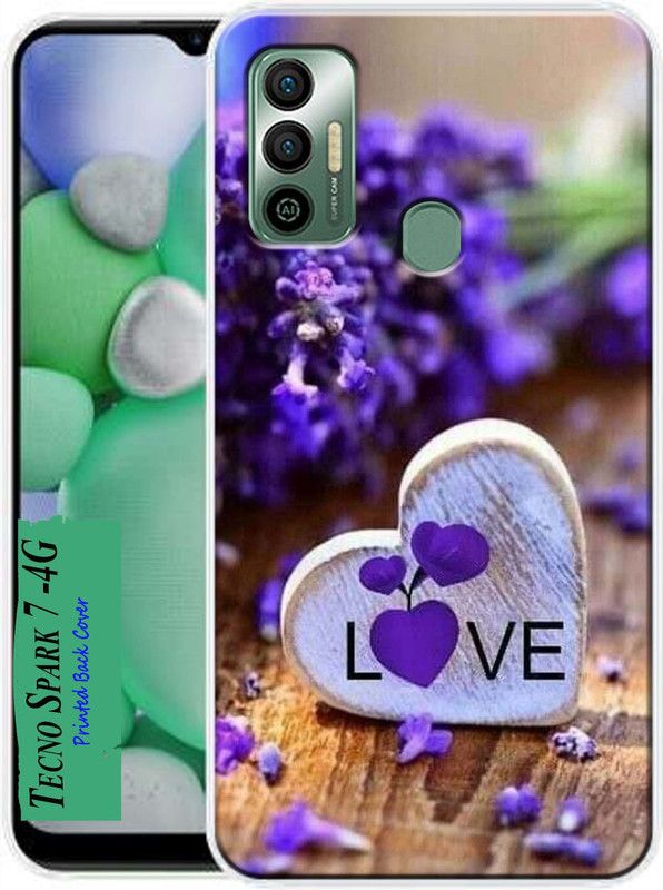 MORITZ Back Cover for Tecno Spark 7  (Multicolor, Dual Protection, Silicon, Pack of: 1)
