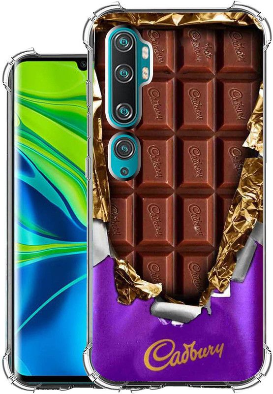 Snazzy Back Cover for Xiaomi Mi Note 10  (Brown, Shock Proof, Silicon, Pack of: 1)