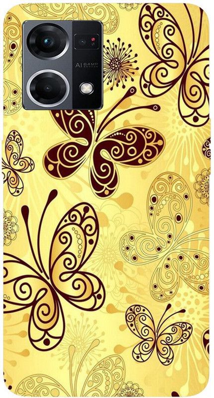 SGRB Enterprises Back Cover for Oppo F21 Pro 4G  (Yellow, Maroon, Waterproof, Silicon)