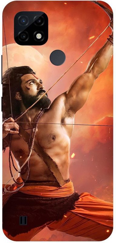 THE NARAYANA COLLECTIONS Back Cover for REALME C21-RMX3201-RAM,CHARAN,TELUGU,STAR,RRR  (Multicolor, Hard Case, Pack of: 1)