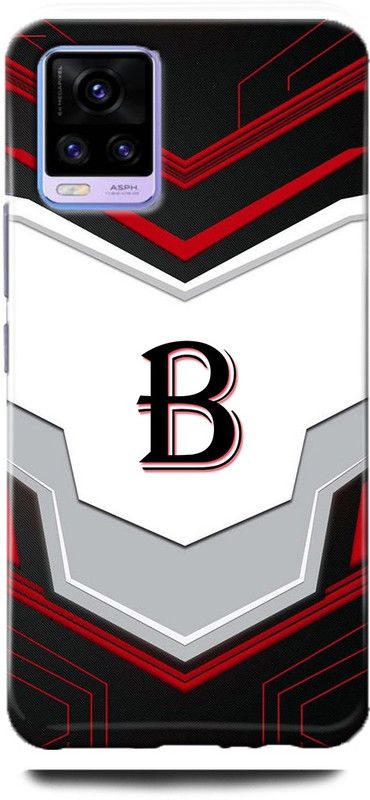 Afterglow Back Cover for Vivo V20 B, B LETTER, B NAME, B ALPHABET, ALPHABET  (Multicolor, Shock Proof, Pack of: 1)