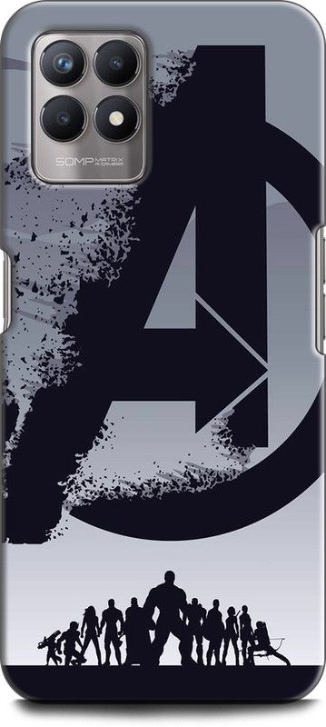 Dronk Back Cover for Realme 8i, RMX3151 AVENGER, AVENGERS LOGO, AVENGERS SIGN, MARVEL, AVENGER, COMIC  (Multicolor, Dual Protection, Pack of: 1)