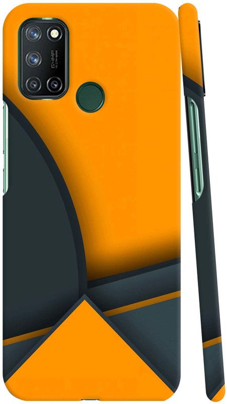 GS PANDA COLLECTIONS Back Cover for Realme C17  (Orange, Black, Pack of: 1)