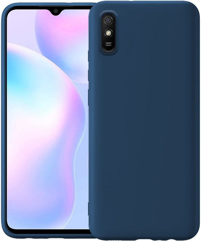 Accesorios Back Cover for Xiaomi Redmi 9A  (Blue, Shock Proof)