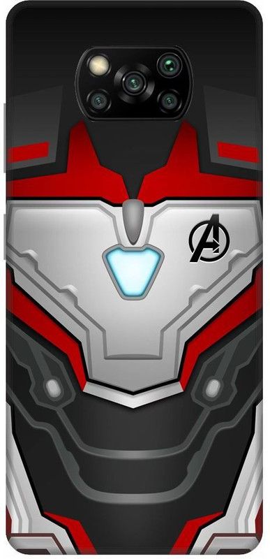 URCHIN Back Cover for Poco X3 Avengers Logo, Avengers, Avengers Logo, Avengers Sign, Marvel, Avenger, Comic  (Multicolor, Shock Proof, Pack of: 1)