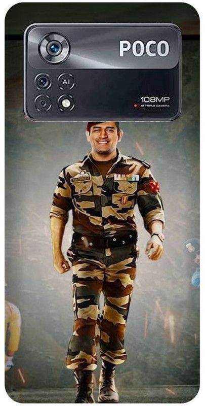 play fast Back Cover for POCO X4 Pro 5G, MS, DHONI, MAHENDRA, SINGH, DHONI  (Brown, Hard Case, Pack of: 1)