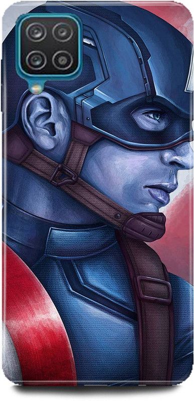 Ignite Back Cover for SAMSUNG Galaxy F12, Captain America Shield Avenger Marvel Shield Comic avengers end game  (Multicolor, Hard Case, Pack of: 1)