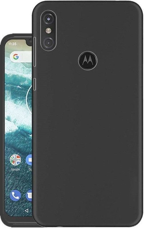 NKCASE Back Cover for Motorola Moto One Power  (Black)