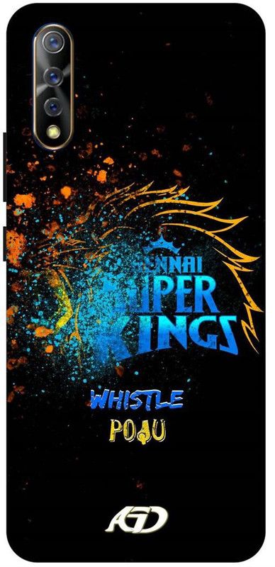 THE NARAYANA COLLECTIONS Back Cover for VIVO S1-V1907-MSD,DHONI,INDIAN,CRICKETER,CSK  (Multicolor, Hard Case, Pack of: 1)