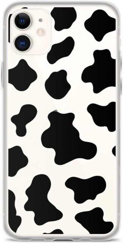 Thermobeans Back Cover for Cow Printed Transparent Case IPhone 12  (Transparent, Silicon, Pack of: 1)