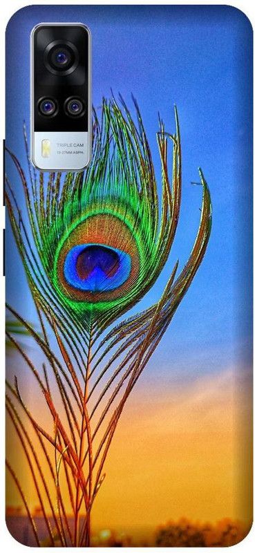 URCHIN Back Cover for Vivo Y51 Morpankh, Krishna Morpankh, Peacock Feather  (Multicolor, Shock Proof, Pack of: 1)