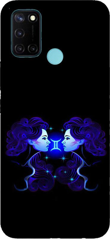 LETAPS Back Cover for Realme 7i, Realme C17  (Black, Blue, Hard Case)