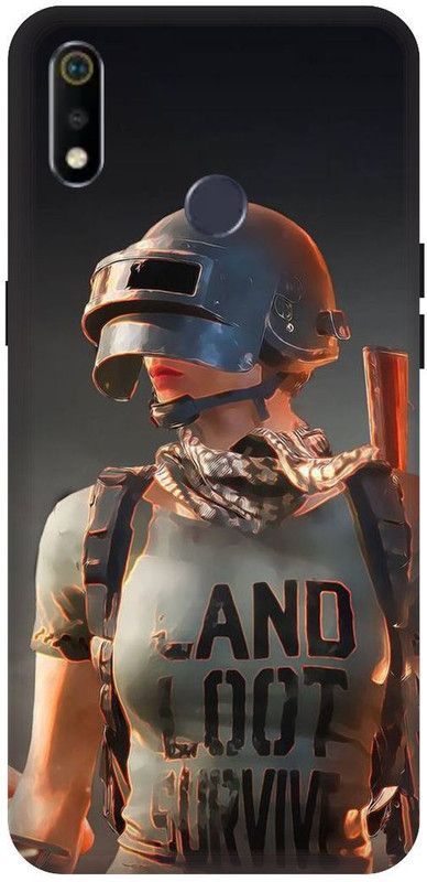 SSMORYA Back Cover for Realme 3, Realme 3i, PUBG Multicolour Printed  (Multicolor, Shock Proof, Pack of: 1)