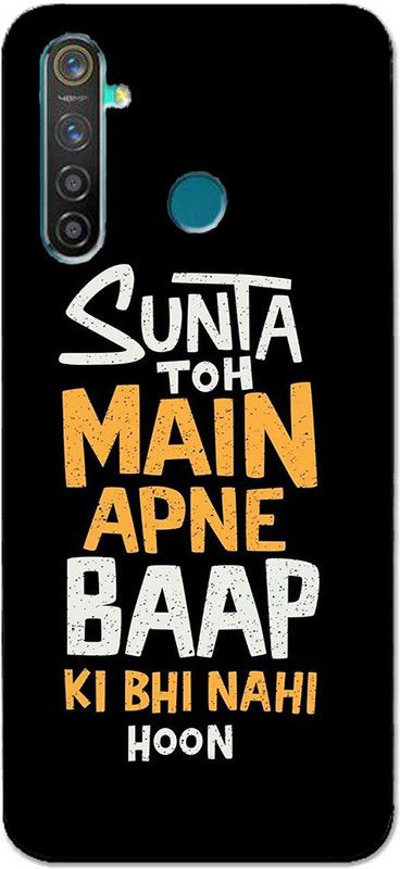 METOO Back Cover for Realme 5i, Text,Shayari, Funny Quote Design Back Cover Print : 67  (Multicolor, Dual Protection, Silicon, Pack of: 1)