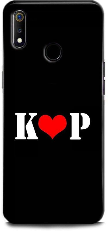 Afterglow Back Cover for Realme 3i K P, K LOVES P, NAME, LETTER, ALPHABET, KP LOVE, HART  (Multicolor, Shock Proof, Pack of: 1)