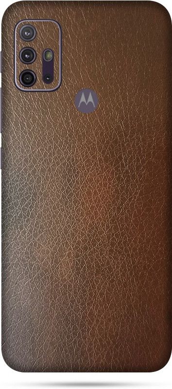 OggyBaba motorola g10 power, Phone Back side Protector and Camera Protector Mobile Skin  (Nut Brown Leather Skin Matte Finish Skin)
